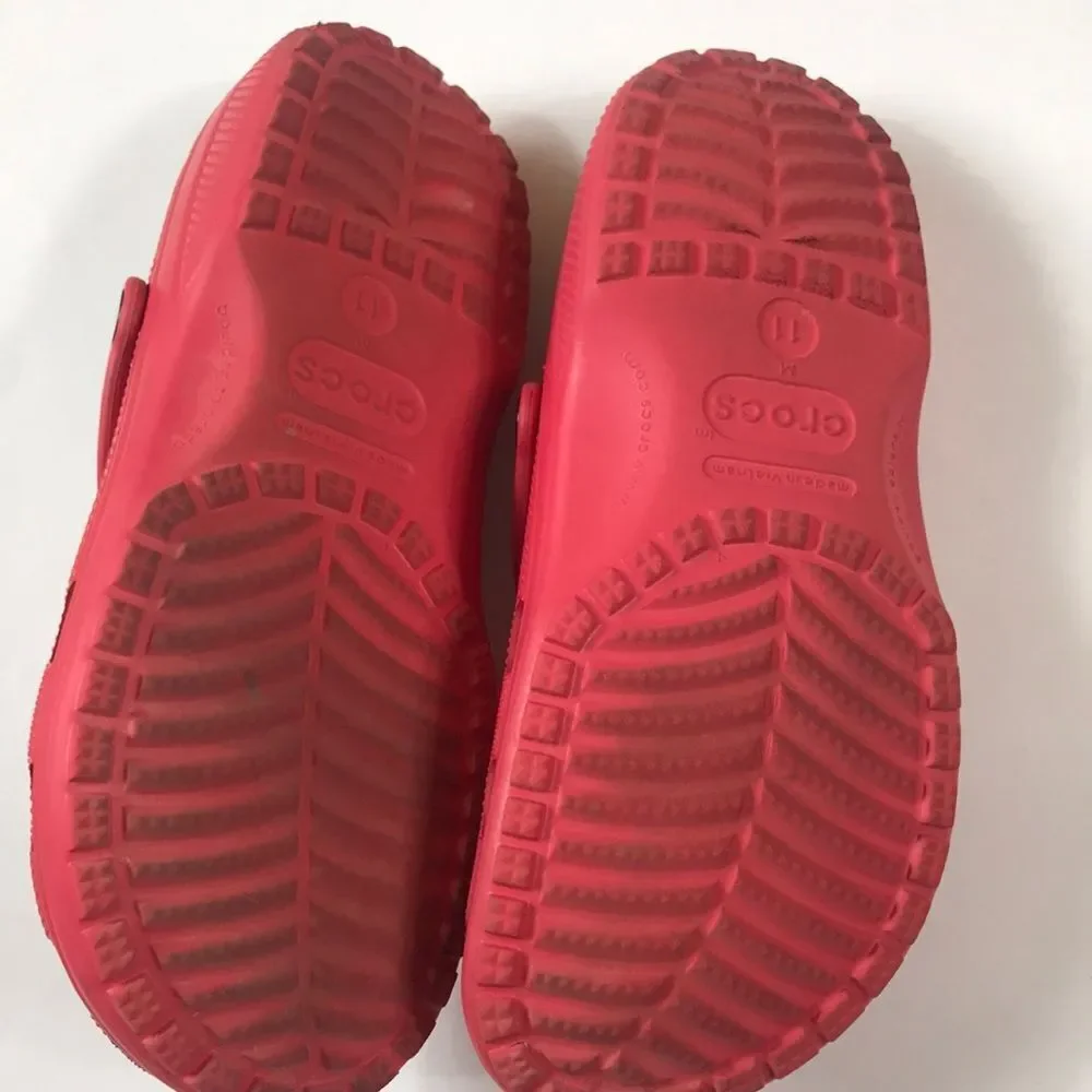 Crocs Classics Electric Pink Men Shoes Size 11